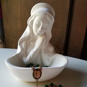 Our Lady of Grace Madonna Icon Statue 5" Porcelain
